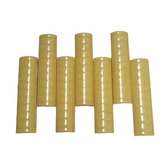 10 CM / COBZ Kuku Macan Bon Bon Lis Keramik Ulir Lurus Kuning Lembar