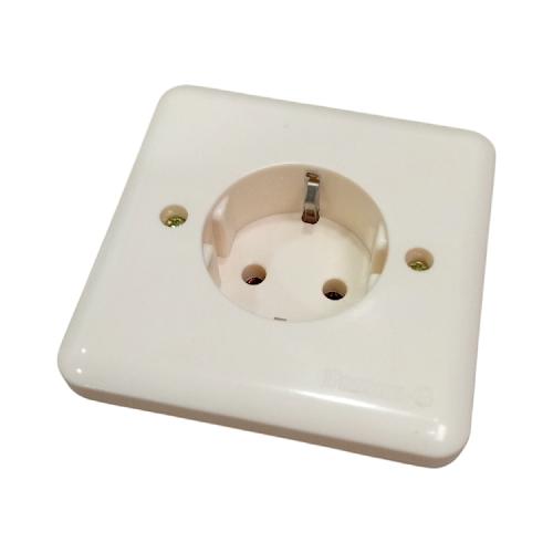 1 LUBANG / BRIGHT-G Stop Kontak Terminal Arde Tanam IB Inbow Cream