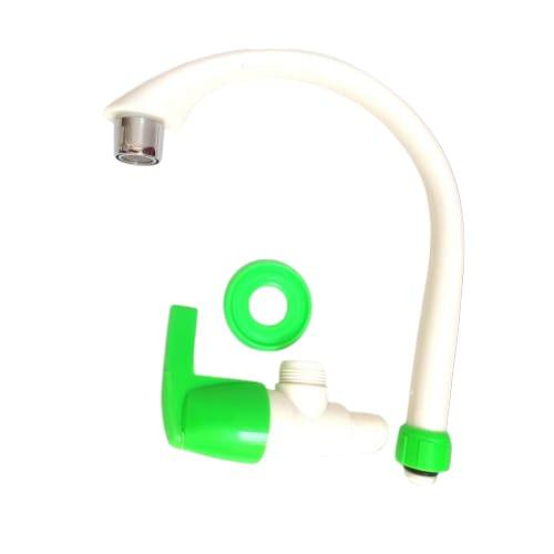 1/2 IN / GIKU Kran Angsa Sink Bak Cuci Piring Tembok Plastik PVC