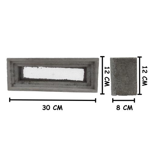 12 CM x 30 CM / TM Rooster Strimin Jalusi Semen 1 Sisi Biji