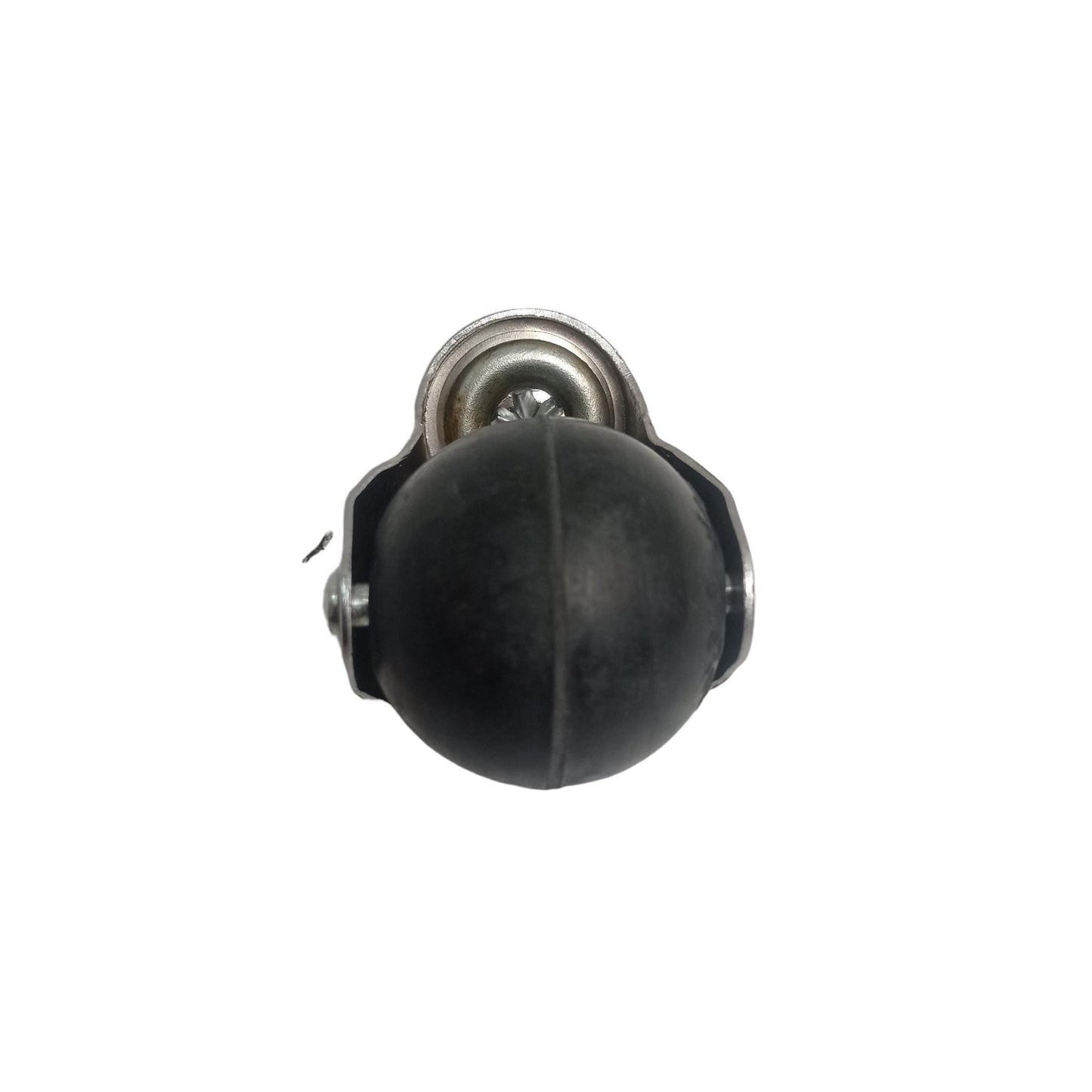 2 IN / TM Roda Hidup Trolly Non Rem Bulat Drat Karet Hitam Rem