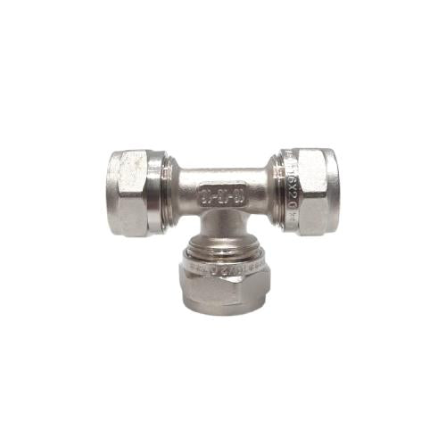 T 16 / FIDEM Tee Sambungan Fitting Selang Pex Air Panas Stainless