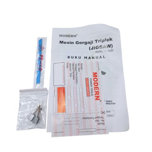 MODERN M-2200 Mesin Gergaji Potong Triplek Jigsaw Kabel Set
