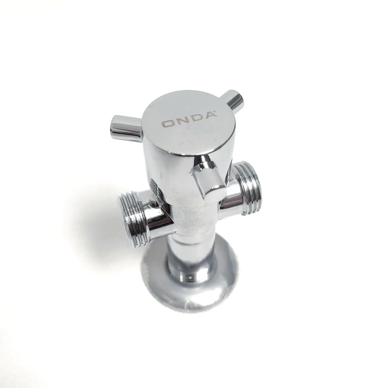 1/2 IN / ONDA 02 Stop Kran Air Cabang Tee Shower Kloset Stainless