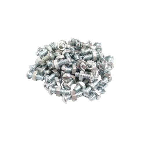 3/16 IN x 1/2 IN / TM Baut Mur Sepeda Ontel Putih Biji