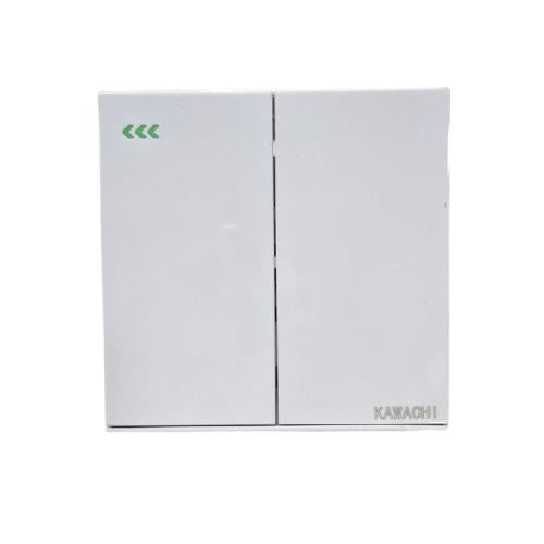 KAWACHI SW02 Saklar Ganda Double Seri 2 Gang Tanam IB Inbow Putih
