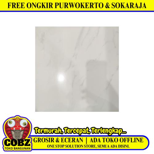 40 CM x 40 CM / ARWANA CARARA Keramik Lantai Rumah Glossy Grey Dus