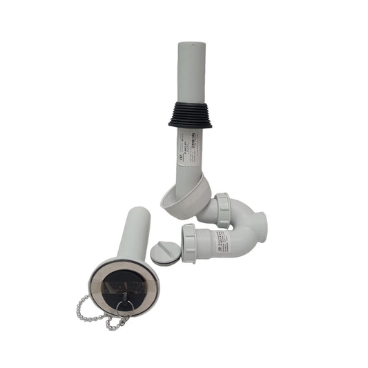 1 1/4IN/DUPON BULDING Sifon Leher Angsa Saringan Pipa Wastafel PVC Set