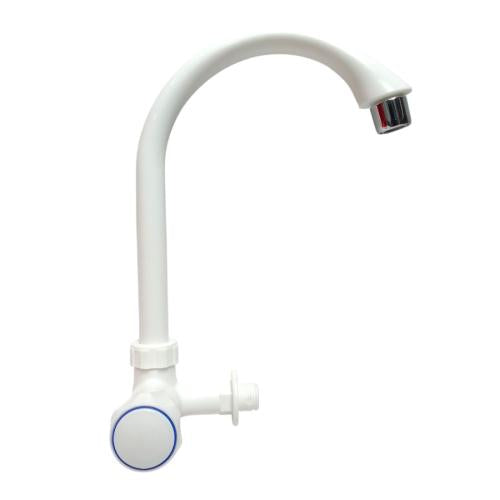 1/2 IN / ORACLE Kran Angsa Sink Bak Cuci Piring Tembok Plastik PVC