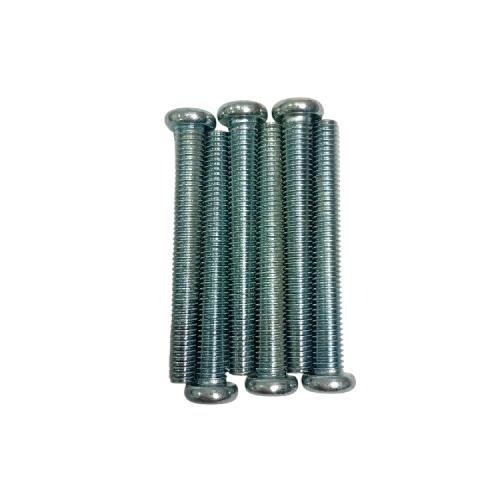 M 5 x 40 MM / TM Baut JP Kepala Pentol Bulat Plus Putih Biji