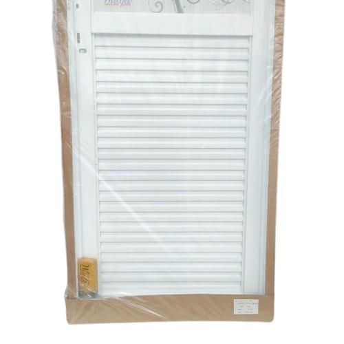 8 CM x 70 CM x 200 CM / WADJA Pintu Kamar Mandi Galvalum Putih Kanan