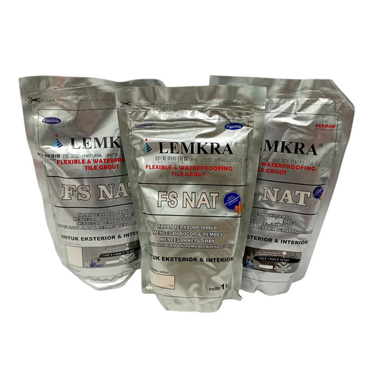 1 KG / LEMKRA Semen Nat Pengisi Keramik Tile Grout Warna Muda