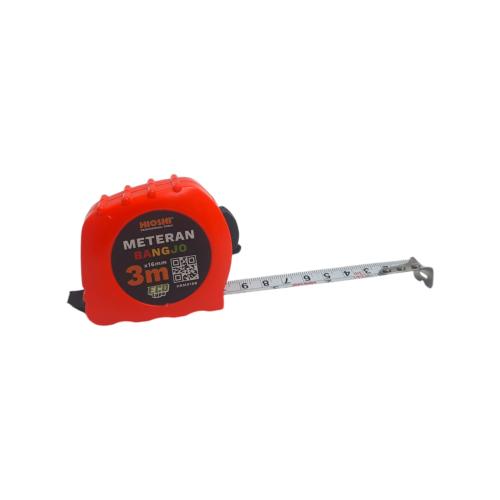 3 M / HIOSHI BANGJO Meteran Alat Ukur Tukang Bangunan Measuring Tape