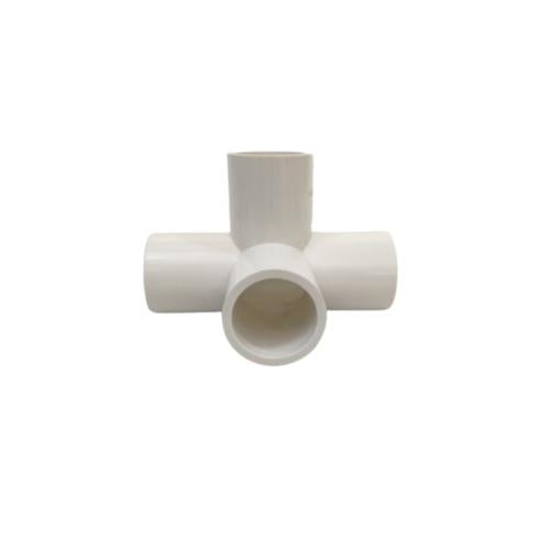 1 IN /AQUALON Tee 4 Way 90 Derajat Fitting Pipa Hidroponik PVC Pcs