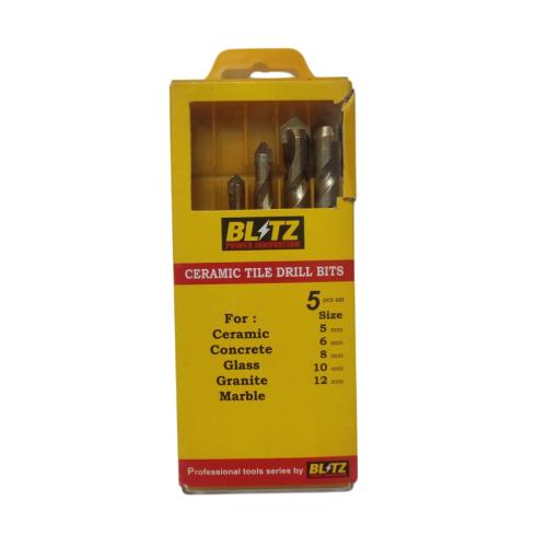 5 MM - 12 MM / BLITZ Masonry Drill Bits Mata Bor Beton Tembok 5 Pcs Set