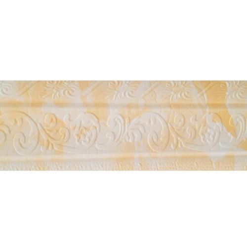 8 MM x 8 CM x 115 CM / COBZ LIST-B83H Wallpaper Foam Sticker Corak Kuning Putih Lembar