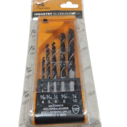 4 MM - 10 MM / YOFO Twist Drill Bits Mata Bor Besi Kayu PVC 5 Pcs Set