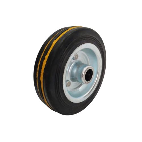 4 IN / TRIPLE-S Roda Saja Trolly Bentuk Gepeng Karet Hitam