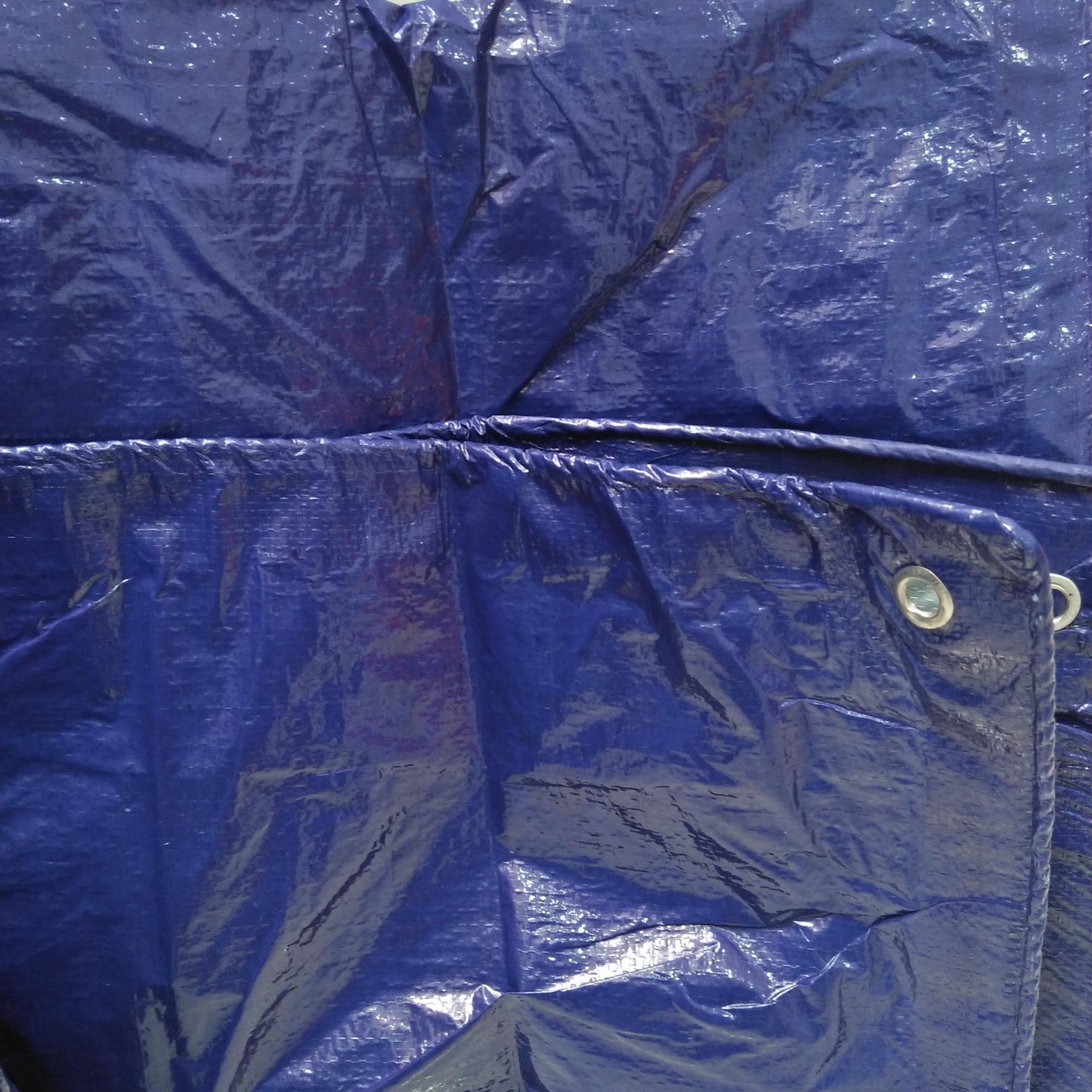 3 M x 4 M / TM A5 Terpal Tarpaulin Tutup Plastik PVC Biru Silver