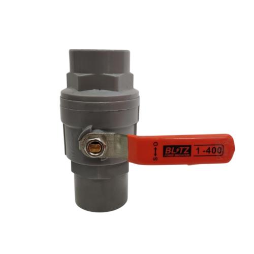 1 IN / BLITZ Stop Kran Polos Ball Valve Engkol Plastik PVC