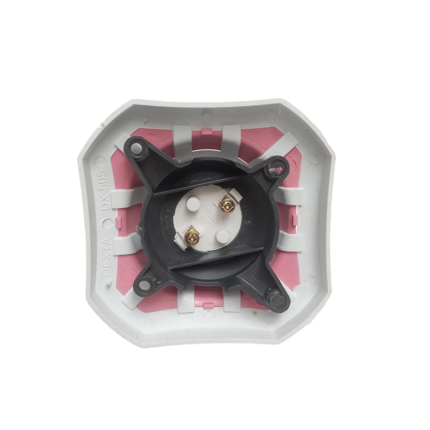 DEXTA 01 Fitting Tempat Lampu Plafon Atap Tempel Kotak Besar Pink