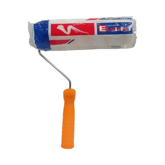 9 IN / EIFEL Kuas Busa Roll Cat Tembok Kayu Besi Besar + Gagang Set