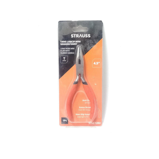 4 1/2 IN /STRAUSS Tang Lancip Cucut Jepit Kawat Kabel Long Nose Pliers