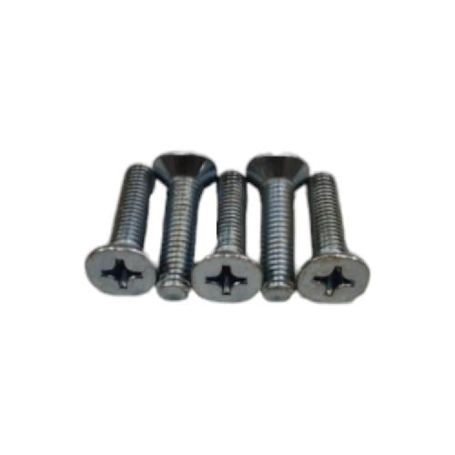 M 6 x 25 MM / TM Baut JF Kepala Rata Plus Putih Biji