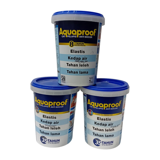 1 KG / AQUAPROOF Cat Pelapis Anti Bocor Waterproofing Paint Galon