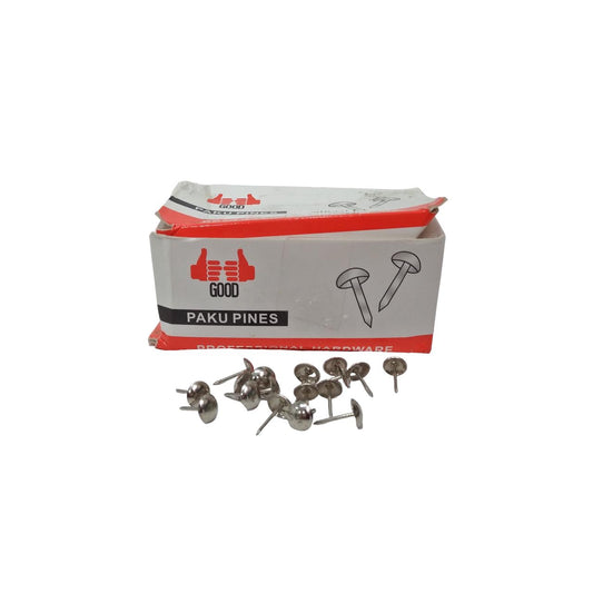 GOOD Paku Pines Pins Klip Payung Kecil Tekan Polos Putih Dus