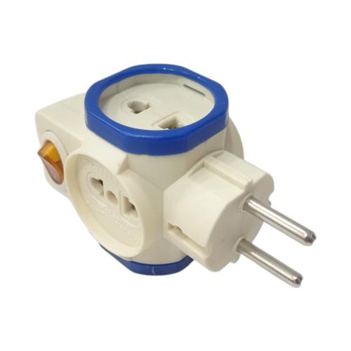 4 LB / TRM Steker Stop Kontak Colokan Serbaguna 4 IN 1 + Switch