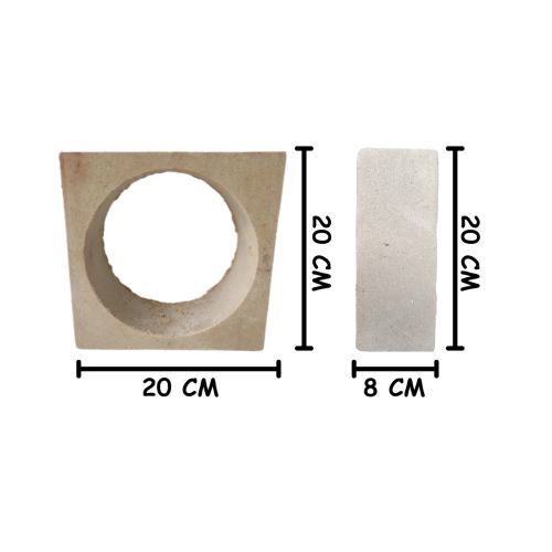 20 CM X 20 CM / NM 06 Rooster Lubang Angin Pasir Putih Jumlah Sisi Biji