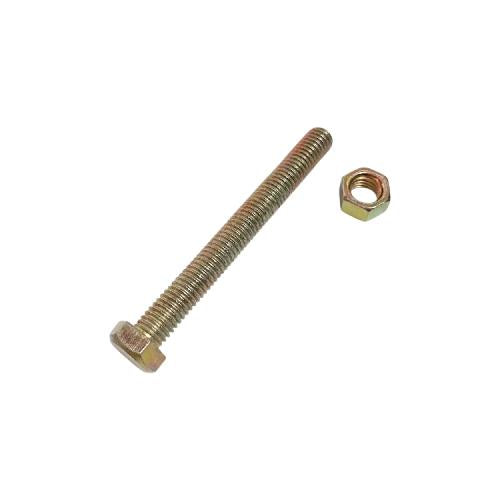M 8 x 70 MM / TM Baut Mur Hexagon Bolt Nut Flat Head Kuning Biji