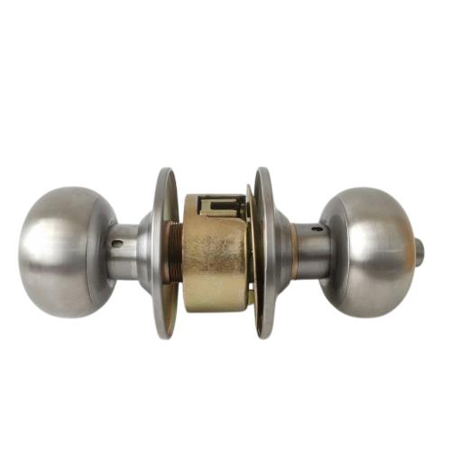 D 5 CM / KODAI Kunci Handle Pintu Bulat Kamar Mandi Stainless Silver Set