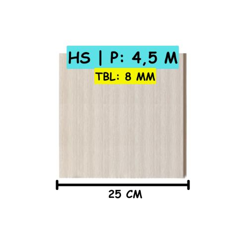 8 MM x 30 CM x 4 M / SHUNDA PLAFON K-9119F Plafon Gypsum GRC U PVC Hotstamping Lembar