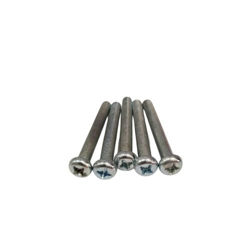 M 6 x 50 MM / TM Baut JP Kepala Pentol Bulat Plus Putih Biji