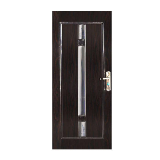 4 CM x 80 CM x 200 CM / FORTRESS METAL 80.05 SINGLE DOOR Pintu Baja Coklat Set