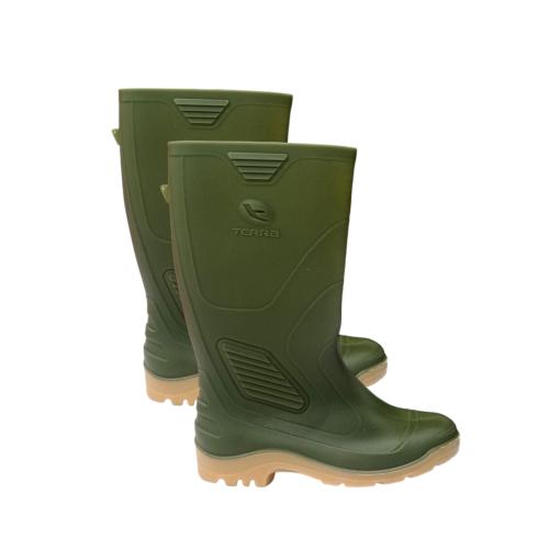 NO 41 / TERRA Sepatu Boot Kebun Pabrik Proyek Safety Karet Hijau Set