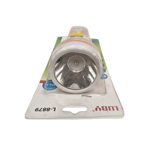 2 WATT + 4 WATT SMD / LUBY L-8879 Senter LED Charge Fitting Colok + Lampu Meja