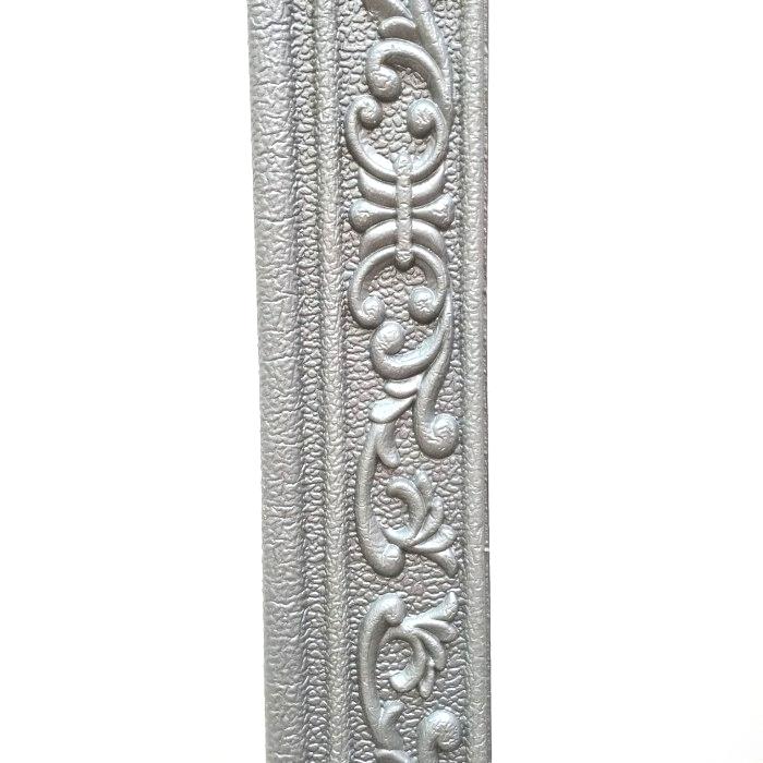 8 MM x 8 CM x 115 CM / COBZ LIST-B85H Wallpaper Foam Sticker Corak Abu Muda Lembar