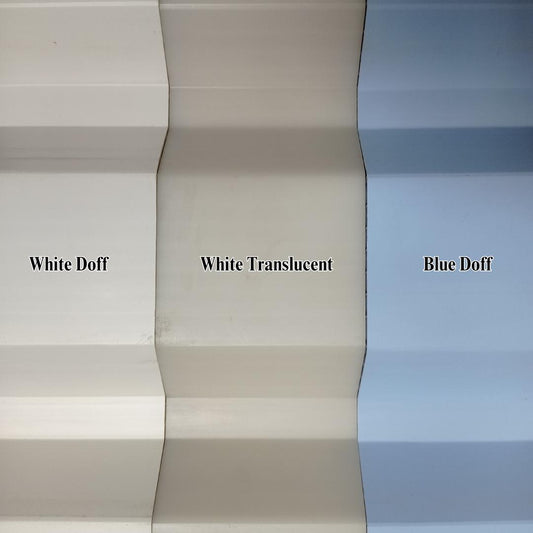 10 MM x 830 MM x 6 M / ALDERON RS 830 Atap U PVC Double Layer White Translucent Lembar