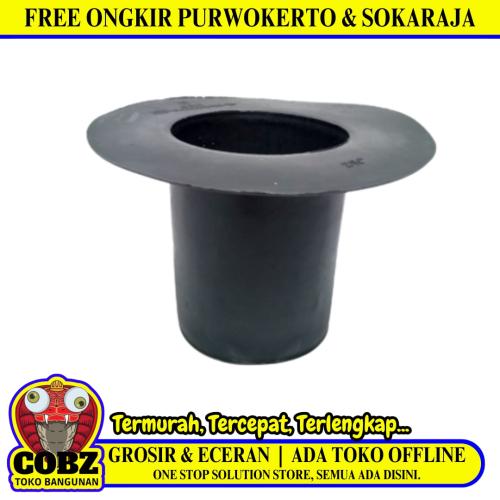 2 1/2 IN / NM Torong Corong Pipa Karpet Talang Air Karet Hitam