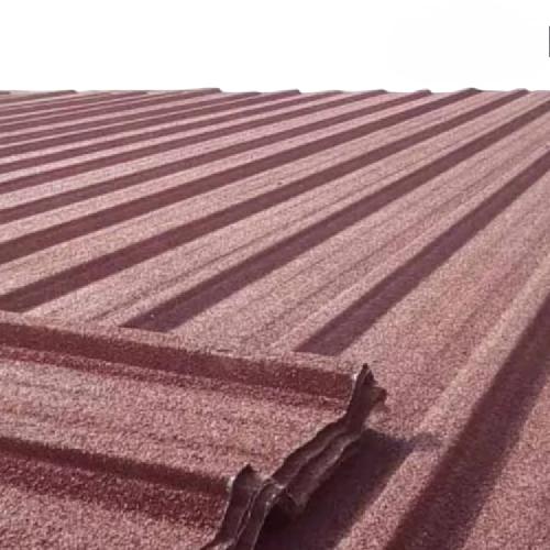 0.3 MM x 75 CM x 7 M / TM Spandek Pasir Gelombang Besar Merah Lembar