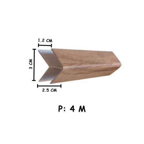 3 CM x 4 CM x 4 M / SHUNDA PLAFON LS-305-7 List Profil H Plafon U PVC Batang