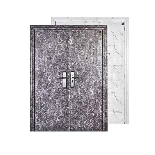 5 CM x 150 CM x 210 CM / FORTRESS MRBL FORT 150.12 DOUBLE Pintu Kamar Mandi Baja Abu Set