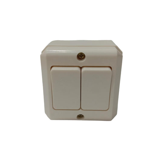 DEXTA DX-912 Saklar Ganda Double Seri 2 Gang Tempel OB Outbow Warna