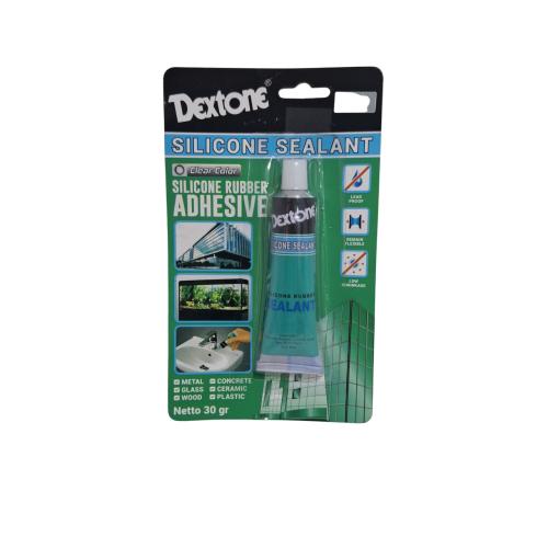 30 GR / DEXTONE SILICONE SEALANT Rubber Adhesive Lem Kaca Tube