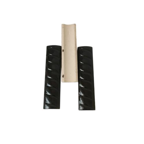 10 CM / NM Kuku Macan Bon Bon Lis Keramik Permukaan Hitam Lembar