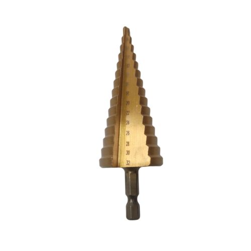 4 MM - 32 MM / NM Pagoda Mata Bor Besi Kayu PVC Spiral Step Cone Drill