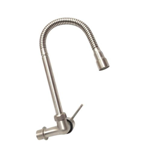 1/2 IN / SKL Kran Angsa Fleksibel Sink BCP Tembok Stainless